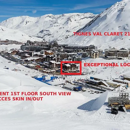 Rond Point Des Pistes Acces Direct Funiculaire Expose Sud Tignes